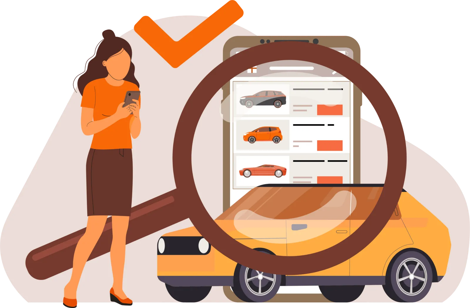 Rent car selection